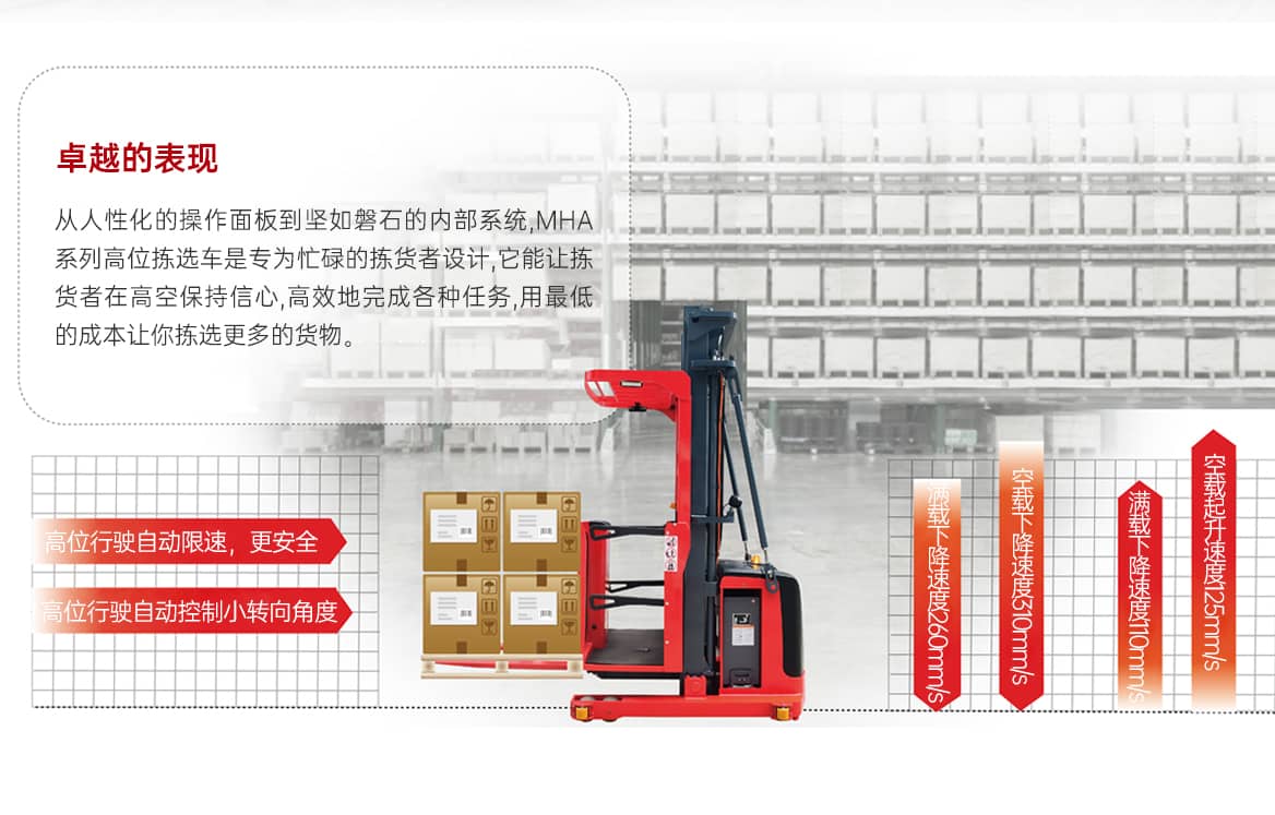 电动拣选车产品优势
