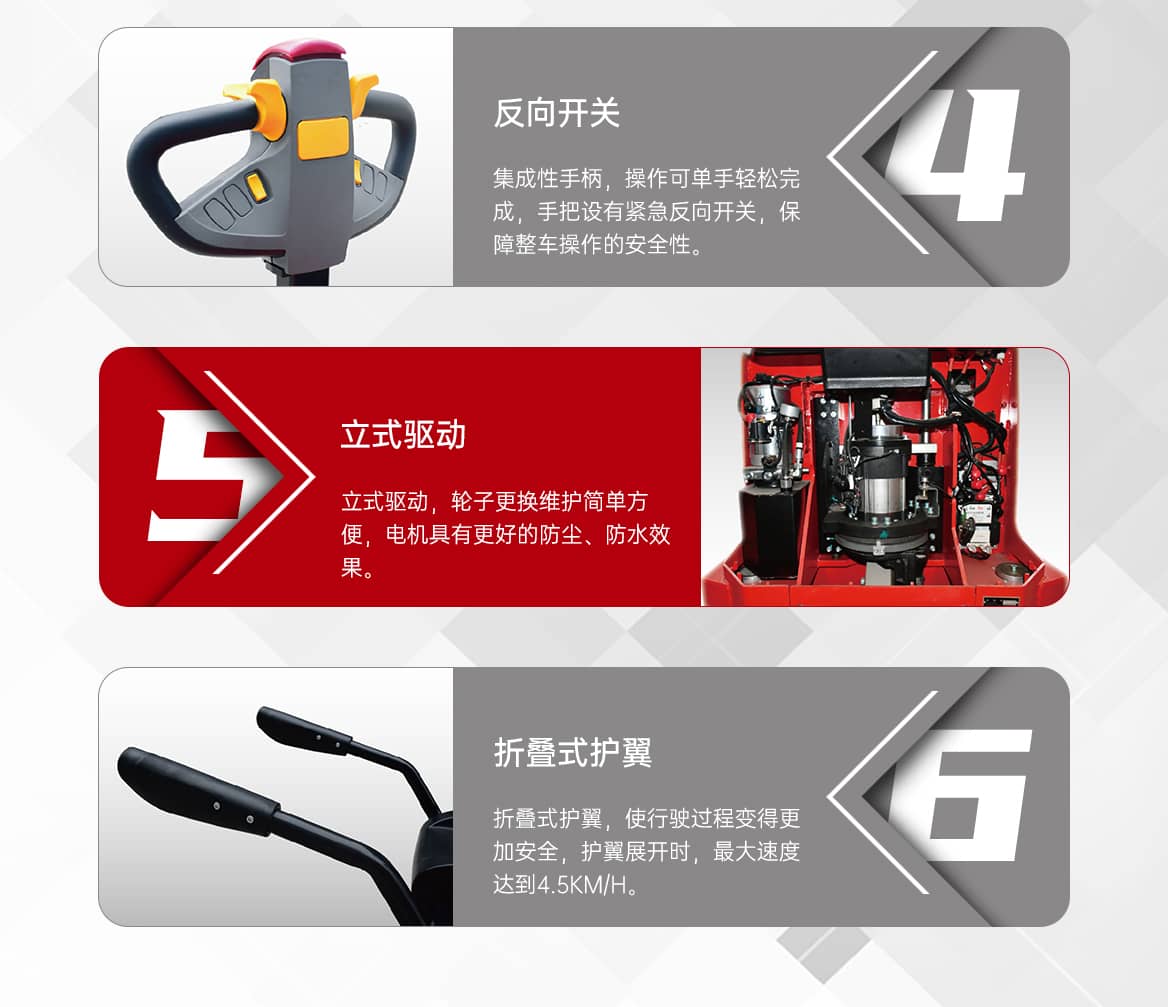 踏板式电动托盘堆垛车产品细节