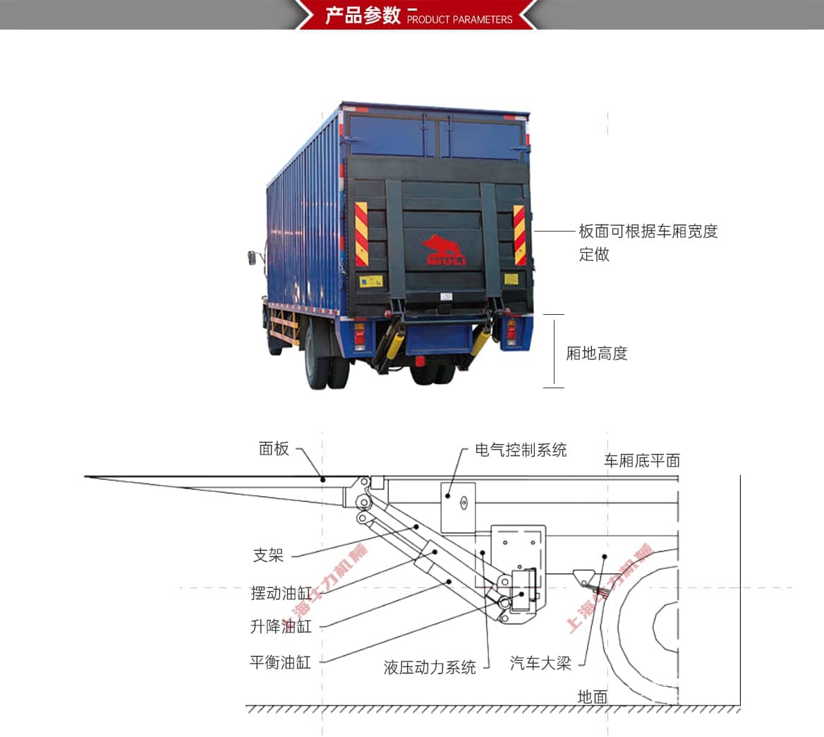 钢制汽车尾板产品参数