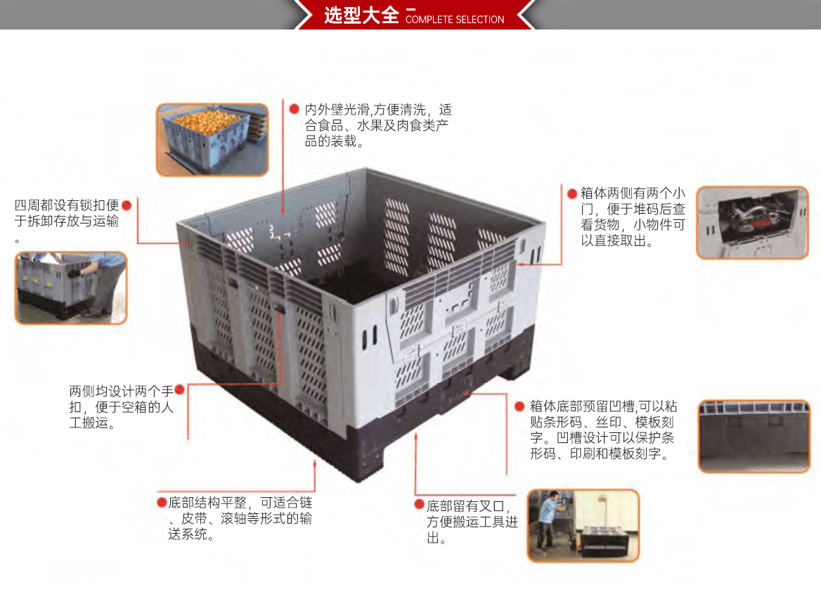 箱式塑料托盘选型大全