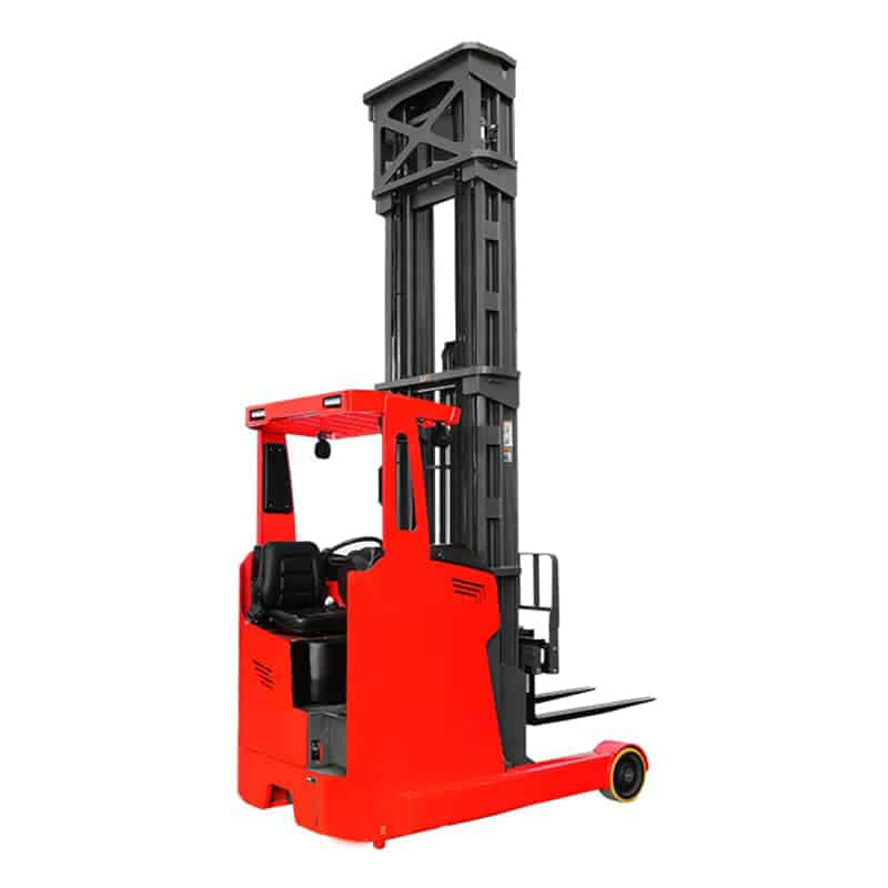 Electric seated reach truck